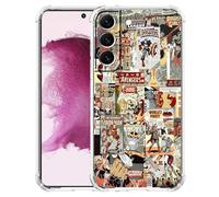 malegaon Cartoon Comic Superhero Case for Samsung Galaxy S22, Pop Culture Art Collage Pattern Case,Soft TPU Bumper Case for Galaxy S22