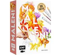 Malen!: 365 Motive mit Bleistift, Watercolor und Co. Step by Step zeichnen