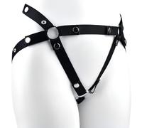 Male's Auxiliary Belt Bondage Chastity Lock Fixing Belt Elastic Gay Underwear Ring Adustable Auxiliary Chastity Belt Sexy Underwear for Male Anti Chastity Cock Cage Falling Off