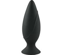 MALESATION Silicone Butt Plug with Suction Cup, Small, Black