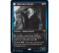 Malevolent Hermit // Benevolent Geist (foil) | Innistrad: Double Feature