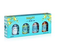 Malfy Italian Gin Miniatures Gift Set, 4 x 5cl | Includes Grapefruit, Lemon, Blood Orange and Original Flavours, Inspired by the Amalfi Coast, Perfect for Gifting