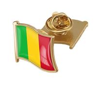 Mali Flag Badge Brooch Pin - Patriotic World Flag Letter Printing Pins Art Novelty Brooch Lapel Pin Buckle Charm Jewelry For Women Men Memorabilia Gift Flag