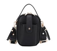 Mali+Lili Gail Vegan Leather Multi Compartment Crossbody Bag, Black