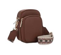 Mali+Lili, Josie Triple Zip Crossbody Bag, Webbing_brown