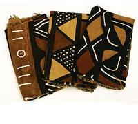 Mali Vib Authentic African Bogolan Mud Cloth Bambara - (4 Color)