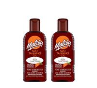Malibbu Fast Tanning Oil 200ml x Pack of 2 - This Fast Tanning Oil With Beta-Carotene Is Ideal For Dark Skin That Tans Easily And Never Burns