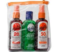 Malibu 100ml 3 pack SPF20 Dry Oil, SPF50 Dry Oil & Aloe Vera After Sun X 1