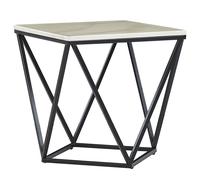 Beliani Side Table MALIBU Beige