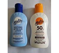 Malibu 2pc Sunscreen Set SPF 50 Sunscreen + After Sun Lotion 2 x 100ml.