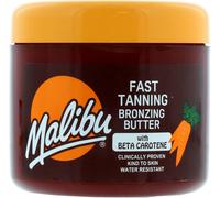Malibu Sun Bronzing Fast Tanning Body Butter, Tan Accelerator with Beta Carotene, Moisturising & Water Resistant Formula, 300ml, SPF 0