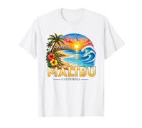 Malibu California Beach Vintage Family Summer Vacation T-Shirt
