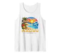 Malibu California Beach Vintage Family Summer Vacation Tank Top