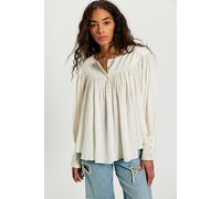 Malibu Crinkle Top by We The Free at Free People in Whisper White, Size: Small - female