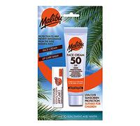 Malibu Sun SPF 50 Face Cream and SPF 30 Lip Balm Duo, High Protection Sun Cream