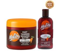 Malibu Fast Tanning Bronzing Butter with Beta Carotene 300ML +Coconut Oil 100ML