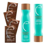 Malibu Hard Water Wellness Treatment Kit, 9 Oz Shampoo, 9 Oz Conditioner And 0.17 Hard Water Treatment