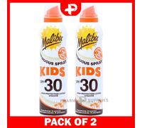 Malibu Kids Continuous Lotion Spray SPF 30 High Protection 175ml Pack of 2