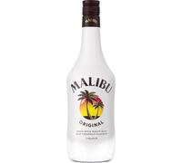 Malibu Original White Rum with Coconut Flavour, 1L | 18% ABV, Lightly Toasted Coconut Aroma, Creamy Vanilla Notes, Silky Smooth Finish, Perfect for Cocktails, Pina Colada