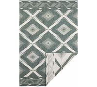 Malibu Reversible Indoor-Outdoor Rug Diamond Design - Green - 200X290 cm