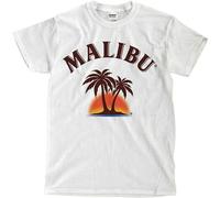 Malibu Rum T-Shirt Funny Cotton Tee Vintage Gift for Men M Black