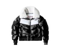Malibu Ski Club Apres Slick Bomber Jacket - Black - M (UK12 / M)
