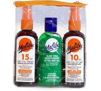 Malibu SPF 10 & 15 Dry Oil with After Sun Gel 3 Pack 100ml