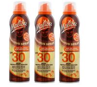 Malibu SPF 30 High Protection Continuous Dry Oil Spray 175ml | 3 Pack