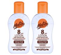 Malibu SPF 8 Lotion 100ml Vitamin Enriched UVA UVB protection X 2