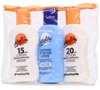 Malibu Travel Bag SPF15 and SPF20 Lotion/Aftersun Lotion
