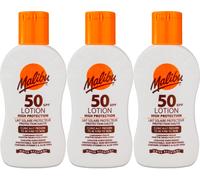 Malibu SPF50 100ml l Sunscreen l High Protection l Travel Size X 3