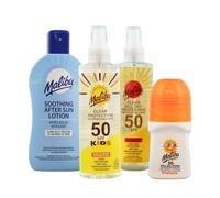Malibu Sun Beach Day Family Bundle, SPF50 | Lotion Spray, Bronzing Fast Tanning Oil, Moisturising Lotion with Tan Extender, Hydrating & Vitamin Enriched