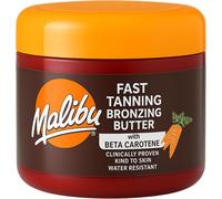 Malibu Sun Bronzing Fast Tanning Body Butter with Beta Carotene, Tropical...