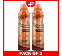 Malibu Sun Continuous Fast Tanning Oil Spray With Carotene 175ml 2 Packs
