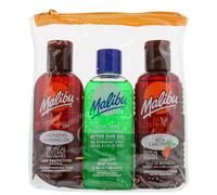 Malibu Sun Fast Tanning Travel Essentials Set, SPF 100 ml (Pack of 3), Black