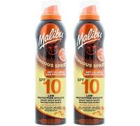 Malibu Sun SPF 10 Continuous Dry Oil Spray for Tanning with Shea Butter Extract