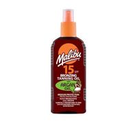Malibu Sun SPF 15 Bronzing Tanning Oil Spray with Argan Oil, 200ml
