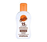 Malibu Sun SPF 15 Sun Lotion, Moisturising Sunscreen for Body, 100ml | Lightweight Hydrating Sun Cream, Water & Sweat-Resistant, Vitamin Enriched, Travel Friendly