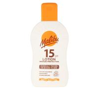 Malibu Sun SPF 15 Sun Lotion, Moisturising Sunscreen for Body, Lightweight Hydrating Sun Cream, Water Resistant, Vitamin Enriched, 200ml