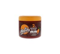 Malibu Sun SPF 2 Bronzing Fast Tanning Body Butter with Beta Carotene, Water Resistant, Tropical Coconut Fragrance, 300ml