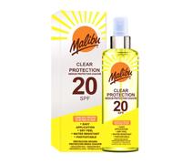 Malibu Sun SPF 20 Clear Protection Spray, Medium Protection Dry Feel Sun Spray, Water Resistant Transparent Body Sunscreen, 250ml
