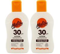 Malibu Sun SPF 30 Lotion, High Protection Sun Cream, Moisturising Body Lotion with Vitamin E and Aloe Vera, Water Resistant, 200ml (Pack of 2)