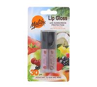Malibu Sun SPF 30 Sunscreen Lip Gloss, High Protection, Water and Wind Resistant, Coconut and Strawberry, Pack of 2 x 1.5ml