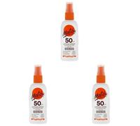 Malibu Sun SPF 50 Lotion Spray, High Protection Sun Cream Spray, Vitamin Enriched Moisturising Sunscreen Lotion for Body, Water Resistant, 100ml (Pack of 3)