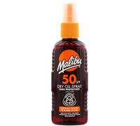 Malibu Sun SPF 50 Non-Greasy Dry Oil Spray for Tanning, High Protection, Water Resistant, 100ml