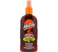 Malibu Sun SPF 6 Bronzing Tanning Oil With Coconut Oil, Low Protection, Water R