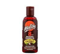 Malibu Sun SPF 8 Bronzing Tanning Oil, Moisturising & Hydrating Body Tanning Oil with Tropical Coconut Fragrance, Water Resistant,100ml