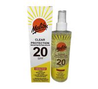 Malibu Sun Tan Lotion Clear Protection Spray SPF20 250ml