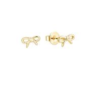 Malibu Sunday Mini Bow Stud Earrings - 18K Gold Plated Delicate Minimalist Bow Earrings Cute Dainty Little Everyday Jewelry Gift for Her Yellow Gold Plated No