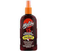 MALIBU Sunscreen Bronzing Tanning Oil with Coconut SPF 15 200 ml